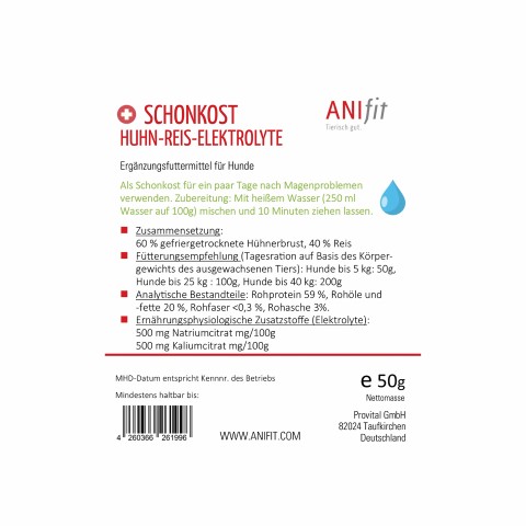 Dog Accessories Wet pet food Bland diet (Dog) 50g 1 Piece -3- Anifit